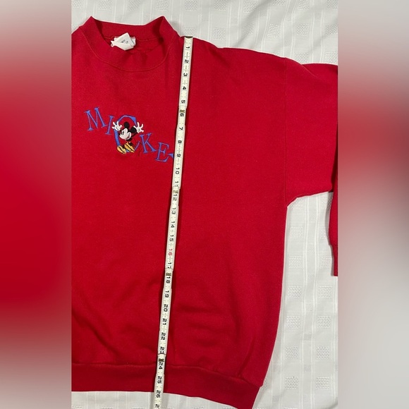 Vintage Disney Mickey & Co. Red Sweatshirt Women’s XL Made in USA - Picture 7 of 11